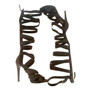 🔥Guess Black Strappy High Heels, Size 6🔥